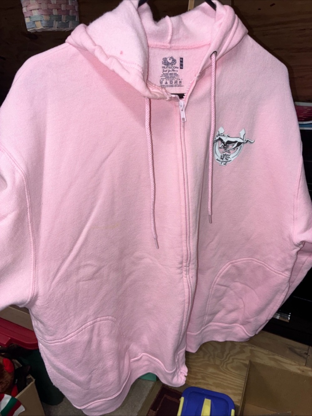 Fruit of the Loom Ford 45th Anniversary Light Pink Full-Zip Hoodie